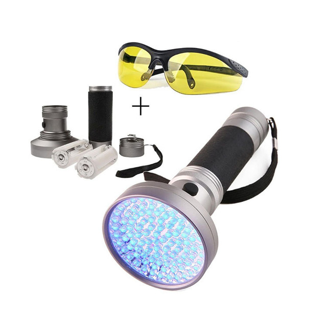 Amazon Hot 100 UV đèn pin LED tím tiền giấy đèn pin tiểu phosphor thú cưng Đèn pin