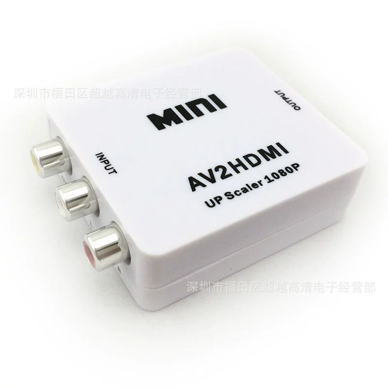 Мини AV в HDMI конвертор AVTOHDMI HD конвертер 1080P AV2 HDMI RC HD портативный
