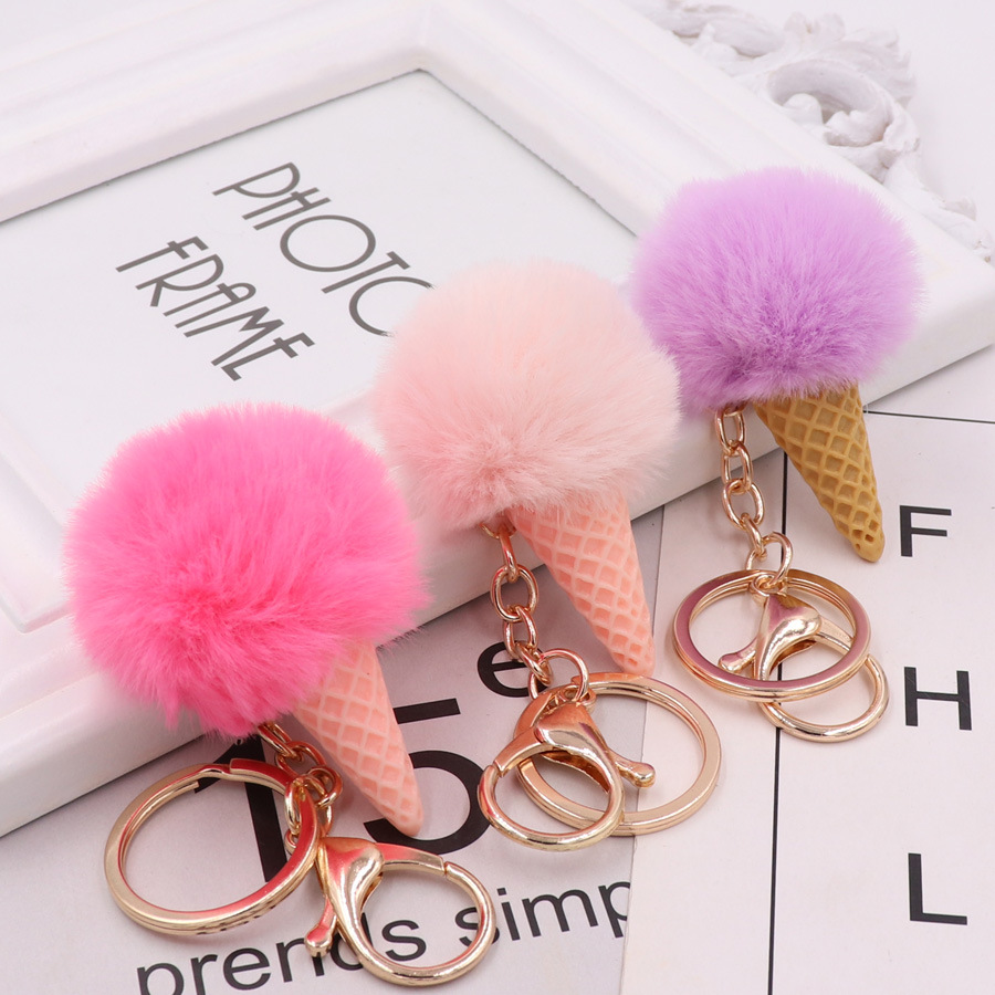 Mignon Glace Peluche Femmes Pendentif De Sac Porte-clés display picture 6