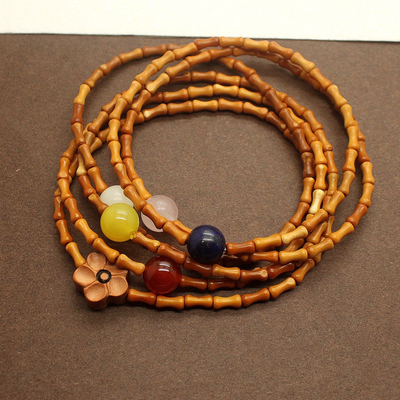 Original natural Olivary nucleus Multi-turn Lap Bracelet Bamboo Dubbo Dover Hand string Simplicity Refinement Bracelets Steadily high