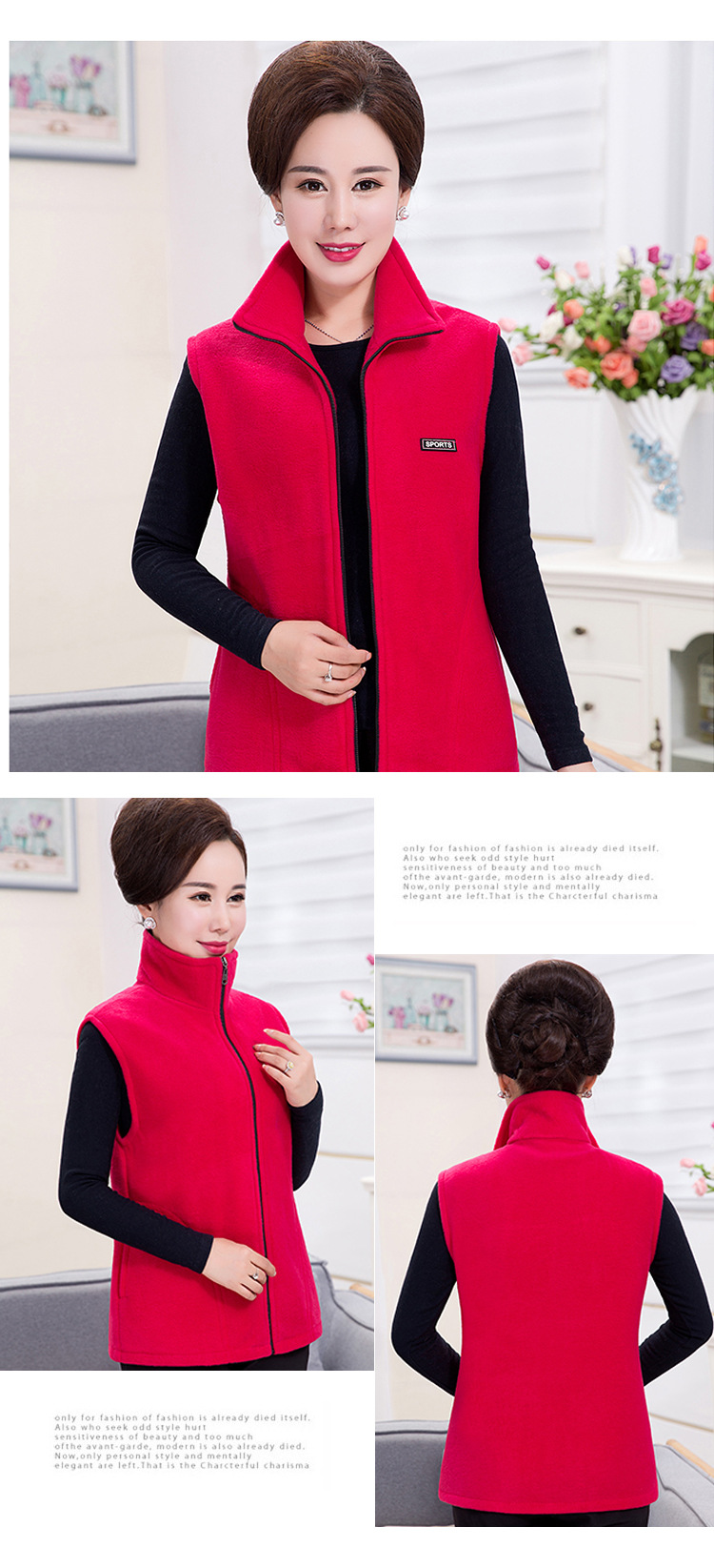 Gilet femme en Polaire polaire - Ref 3434668 Image 50