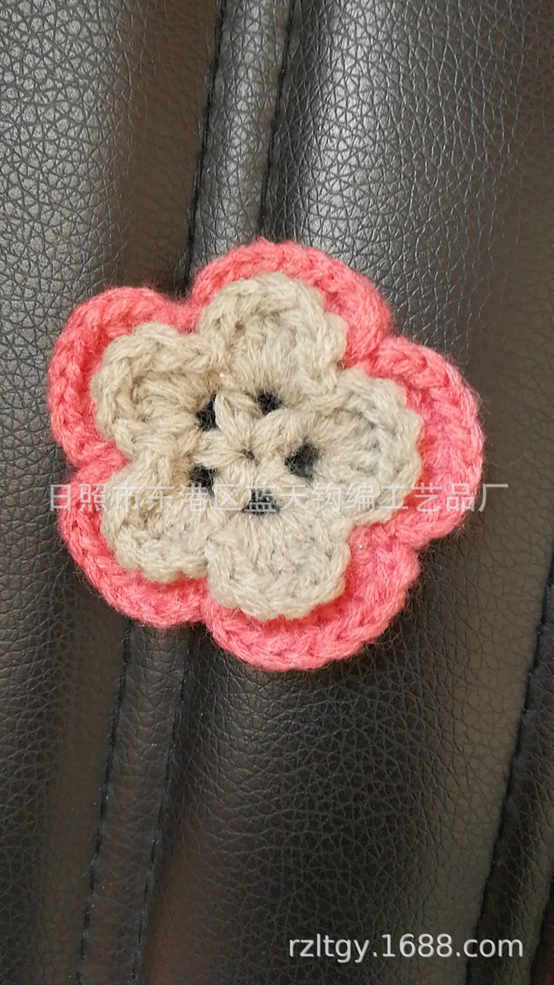 供应手工钩花、钩针毛线花、