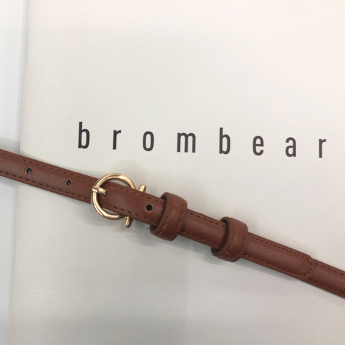 Women's thin, simple and versatile Korean style decorative pu belt women's pin buckle fashion belt with skirt belt belt manufacturer