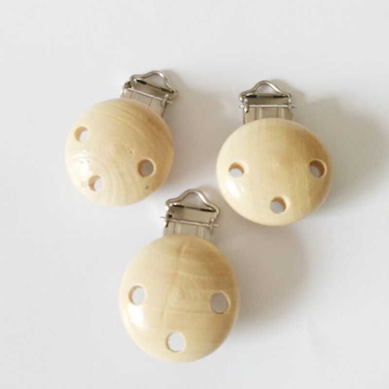DIY joyería bebé molares accesorios madera cruda pezón clip COLLAR COLGANTE enlace clip hebilla de conexión