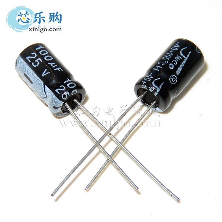 25V 100UF 体积6.3*12MM 直插 铝电解电容 全新