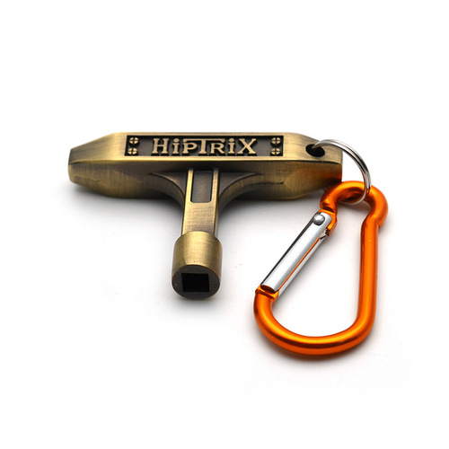 Inner square drum key, jazz drum, snare drum head, drum set adjustment wrench with key buckle