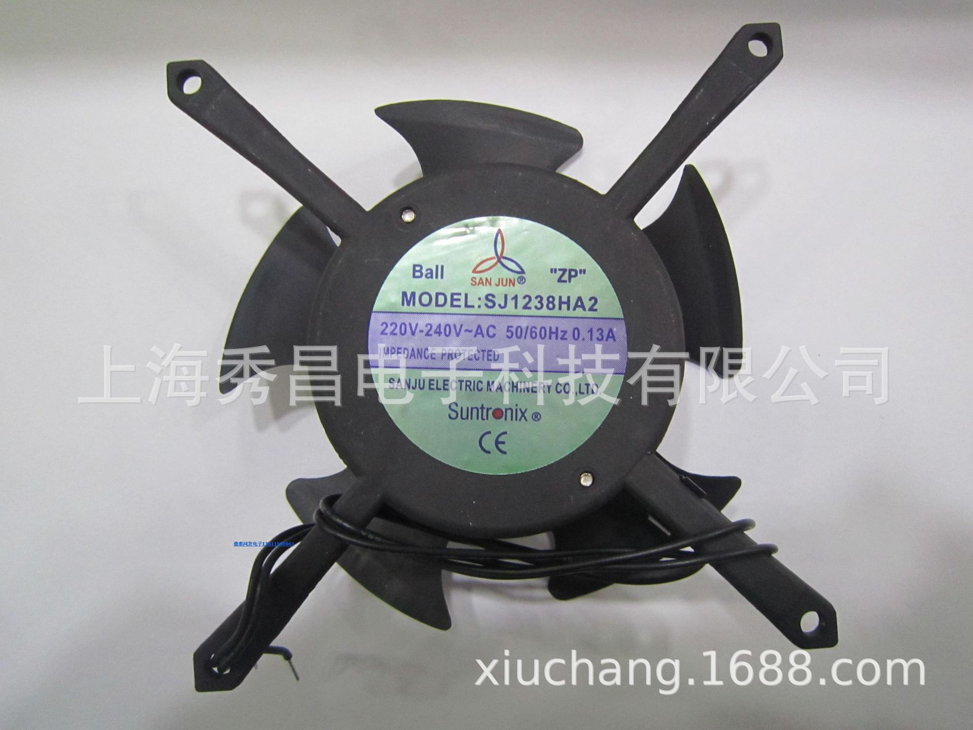 全新原装台湾三巨12038 AC220V无框 轴流散热风扇风机SJ1238HA2