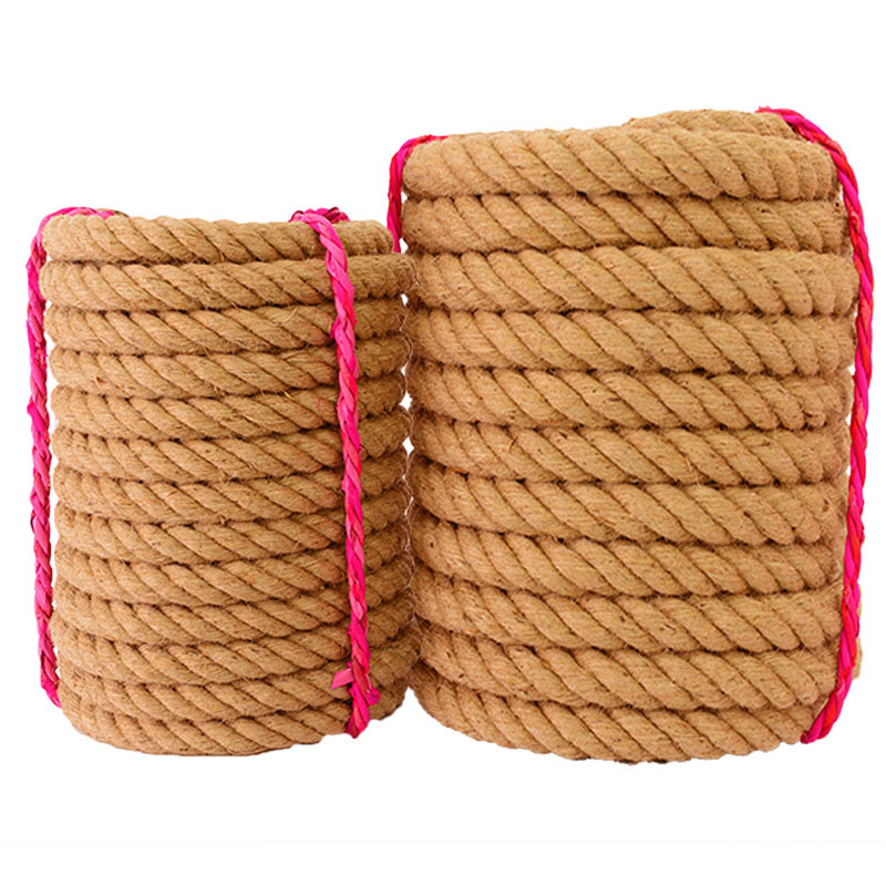 黄麻绳DIY手工装饰麻绳 包装捆绑绳子天然色复古粗细黄麻厂家供应