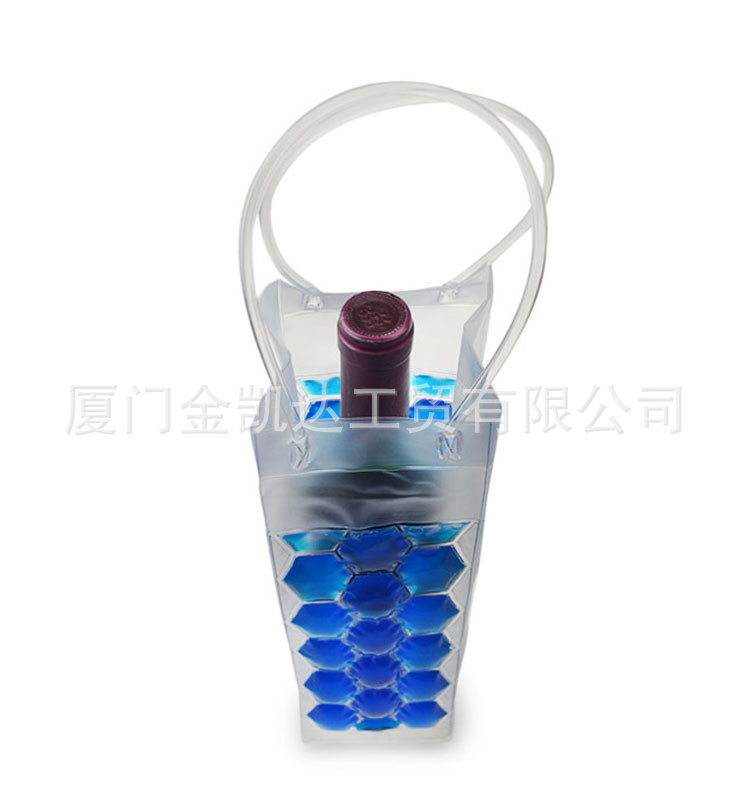 畅销PVC酒袋塑料pvc红酒袋waterproof bag凝胶PVC两面红酒袋