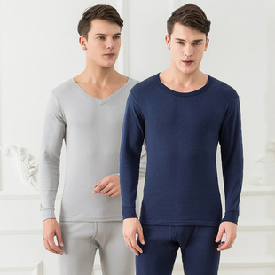Хлопковое нижнее белье, мужской комплект, удерживающее тепло термобелье, свитер