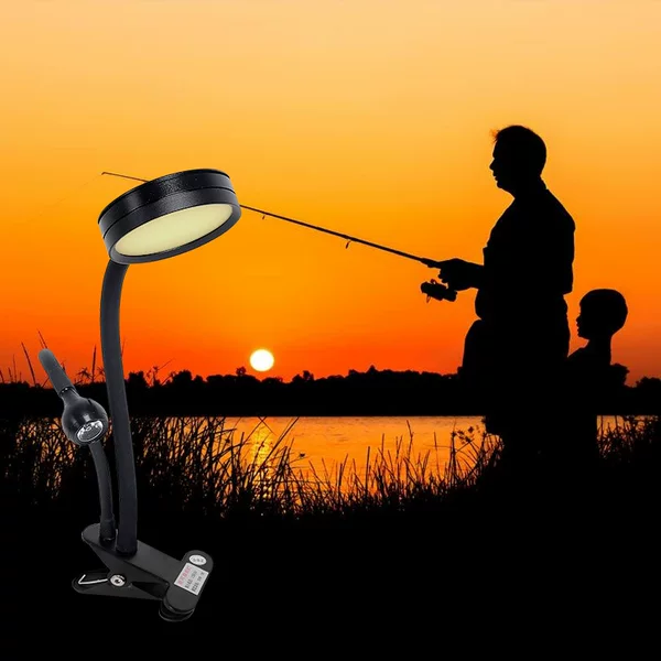2018 New Nico Raft Fishing Light Yellow Double Head Light Fishing Light Polar Light Yellow Light Floodlight Fishing Light