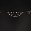 Golden shiny fashionable ankle bracelet, Korean style