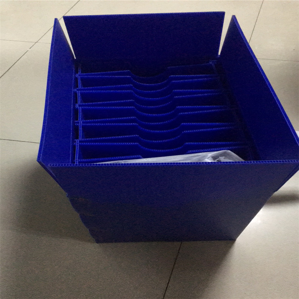 厦门防静电中空板周转箱 PCB板用骨架箱黑色5mm中空板刀卡