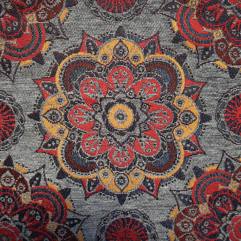 色织提花 民族风提花面料 服装面料 窗帘面料抱枕沙发布面料批发