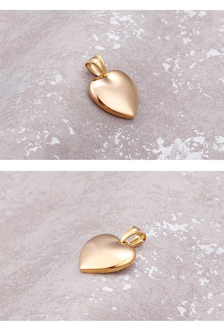 Titanium Steel Chain Material Housewarming, Anniversary, Business, Wedding, Travel, Birthday, Festival Occasion Titanium Steel 18K Gold Plated Heart