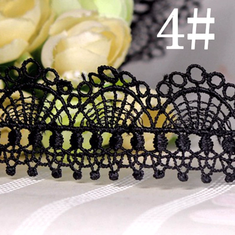 Черный аксессуар, украшения, полиэстер, кружевное платье