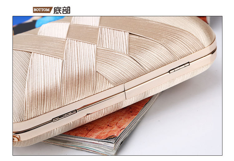 240g Weight Polyester Lining Material Buckle Closure Type Single Shoulder Strap Strap Type Evening Bag Bags Type Solid Color Pattern Tassel Design Fashion Style Purple, Gold, Silver, Black Color Small Size Tassel Dinner Bag Handmade Silk Evening Bag Wedding Banquet Clutch Handbag 5
