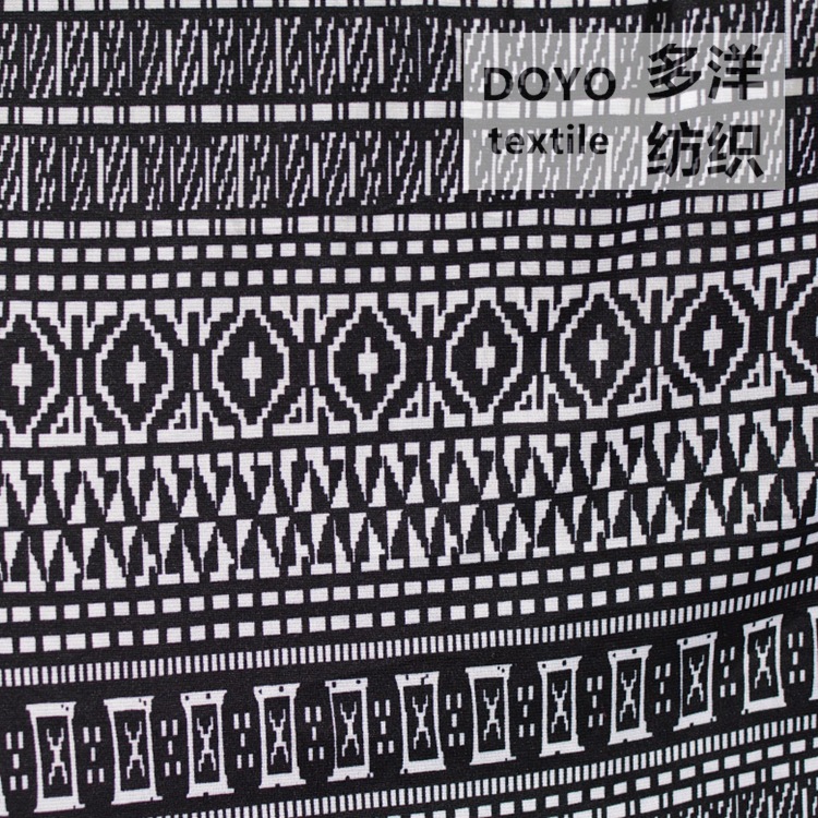 米样充足 涤氨纶针织汗布仿棉单面磨毛印花弹力瑜伽健身服面料|ru