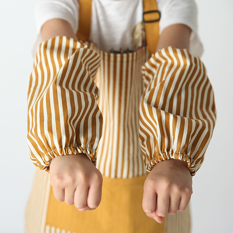 Delantal para niños logotipo personalizado ropa de pintura para niños kindergarten pintura estudio de arte delantal de cerámica hecho a mano