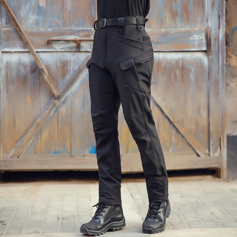 Man's clothing Archon Outdoor sharkskin soft shell pants Tactical Army Leggs Assault pants Waterproof warm men's camouflage_viptrois.com