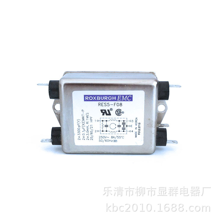 ROXBURGH EMC 电源滤波器 250V10A  RES5-F08