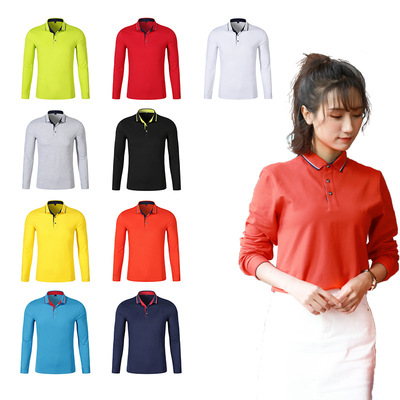 Autumn New men's wear Bead Long sleeve Lapel fashion Solid leisure time Polo coverall customized