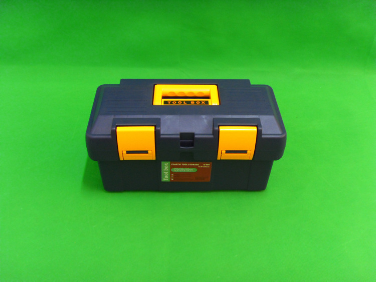 厂家直销加厚塑料14.5寸加强型户外车载手提双层电工工具箱G580D