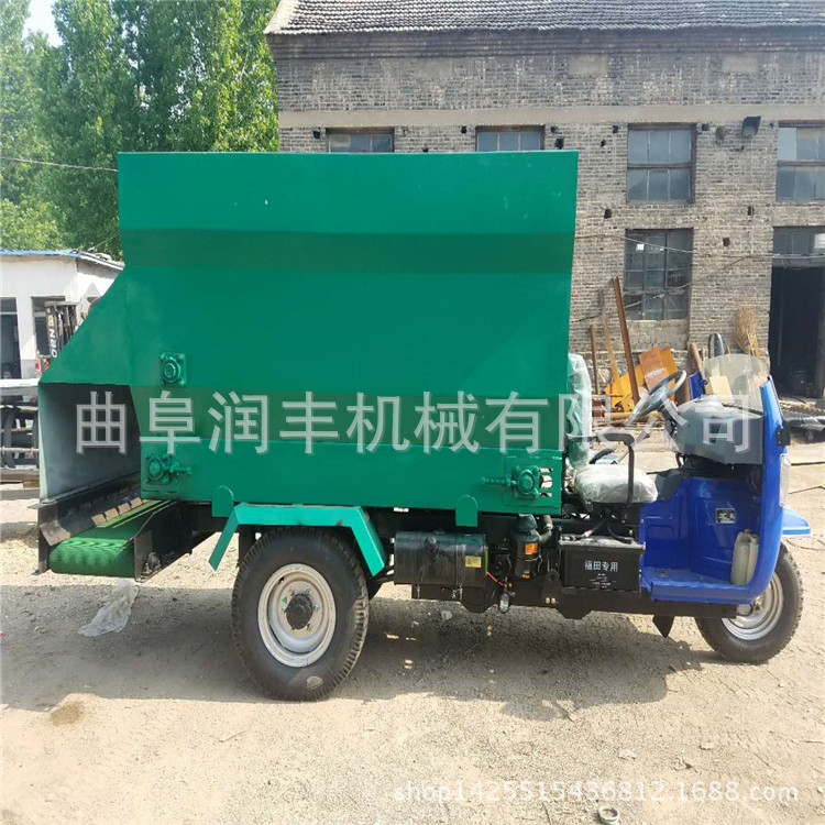 新型电动撒料车 饶阳县三轮车电动撒料车