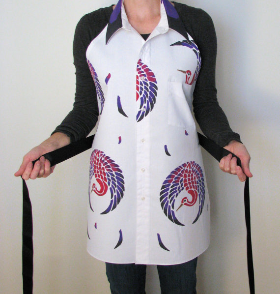 韩版时尚纯棉厨房厨师奶茶咖啡店美甲防水工作服围裙