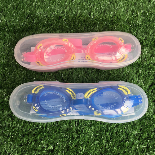 Wholesale Factory Waterproof Anti-Fog Children's Swim Goggles Cute Cartoon Crab Children's Swim Goggles Size for Both Boys and Girls