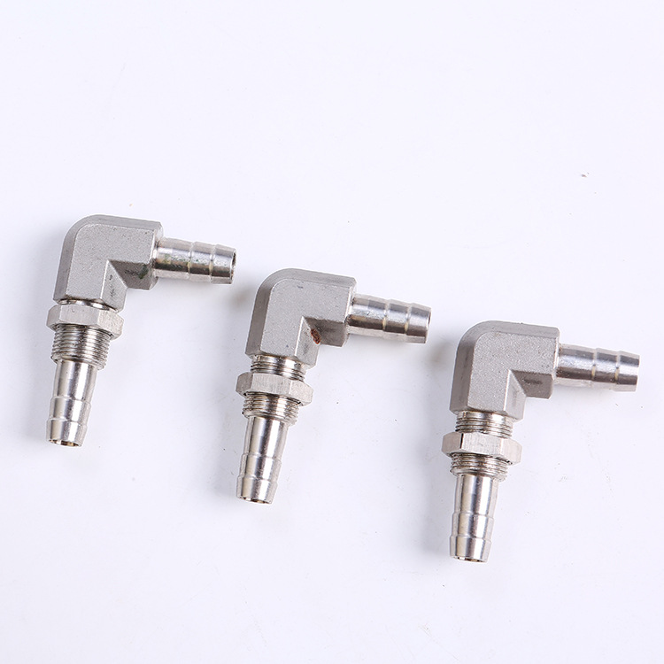 專業生産304不鏽鋼穿板接頭 串板彎頭 醫療用不鏽鋼快速接頭彎頭