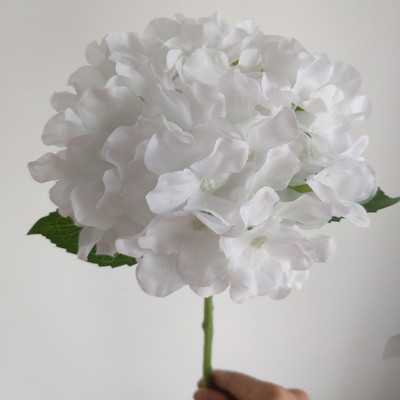 wholesale European style Single Hydrangea Showcase Wedding celebration decorate DIY Artificial Flower bride Hand tied bouquet shot prop