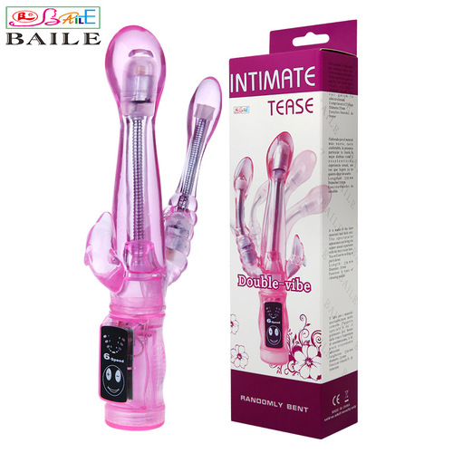 Baile/Baile's new G-spot detective 37021A triple masturbation female massage stick dual motors strong vibration