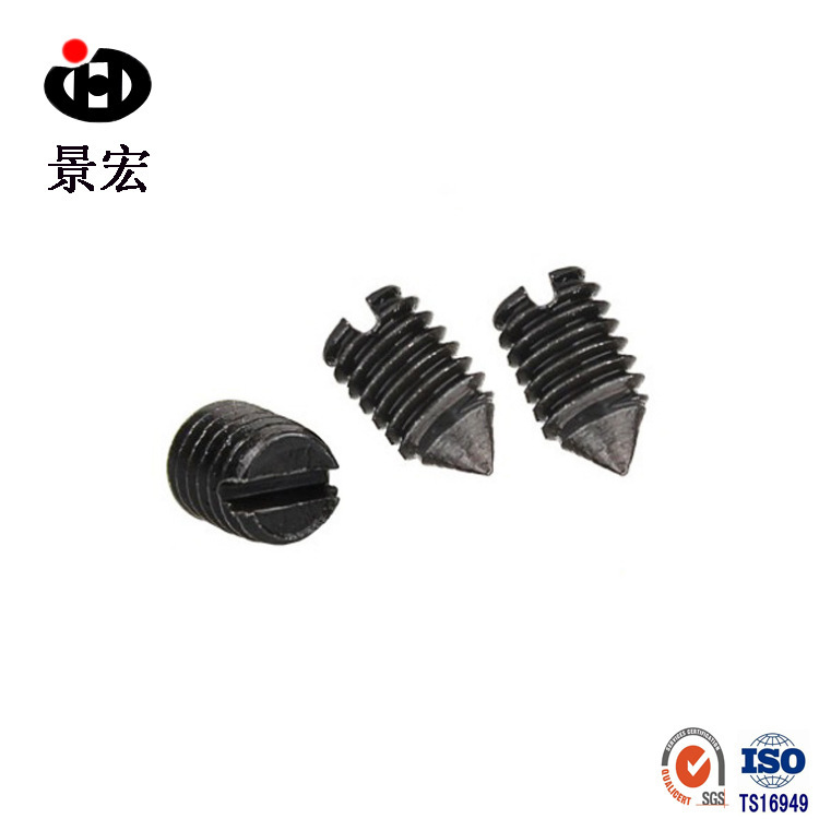 厂家现货GB71一字槽开槽尖端紧定螺钉 无头螺丝 顶丝 机米螺丝