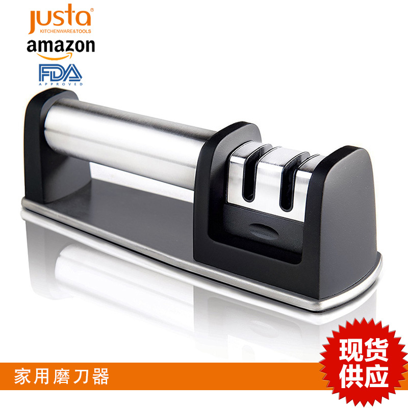 多用途廚房工具磨刀器家用磨刀小工具二鍛式手持不鏽鋼磨刀磨刀石