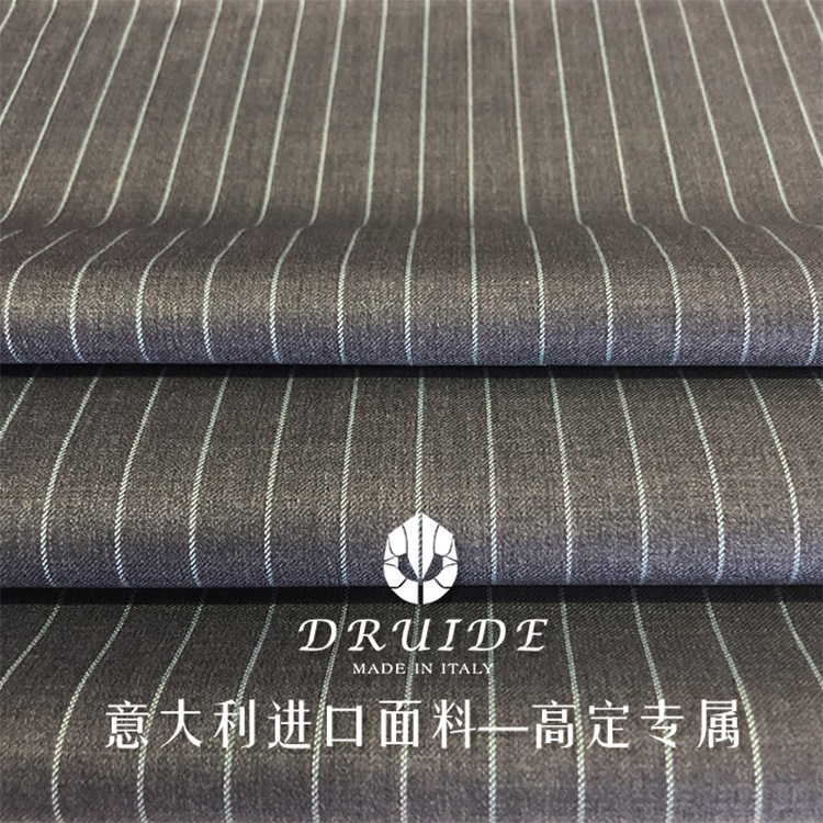 直销供应深色深灰中灰条纹西服西装西裤彩色裙裤布料面料毛料|ms