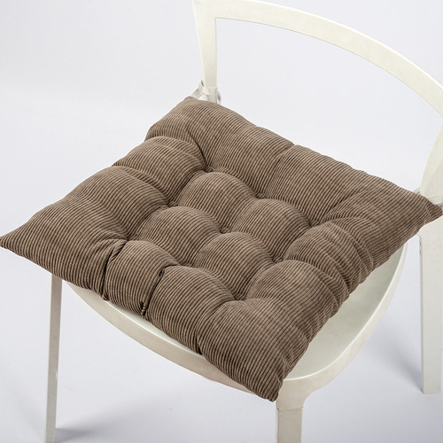 Dining chair cushion fabric tatami butt cushion floor futon winter warm office corduroy chair cushion