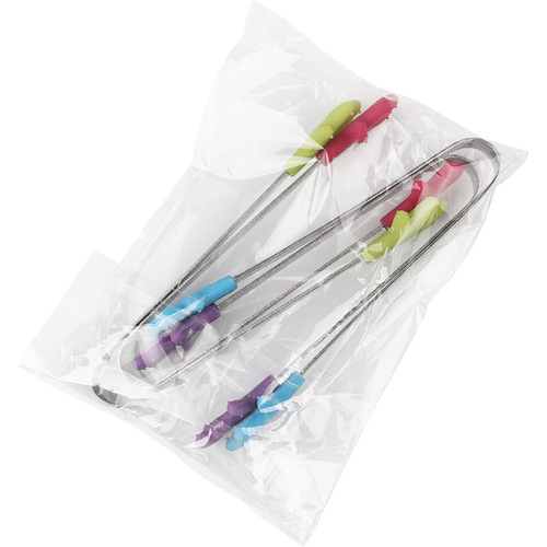 Creative daily kitchen tools stainless steel handle silicone clip mini food clip small palm food clip ice clip