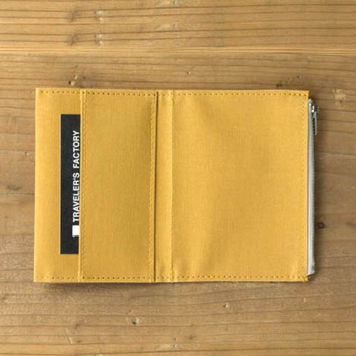Traveler's notebook TN olive green canvas zipper bag file storage bag business card bag file bag