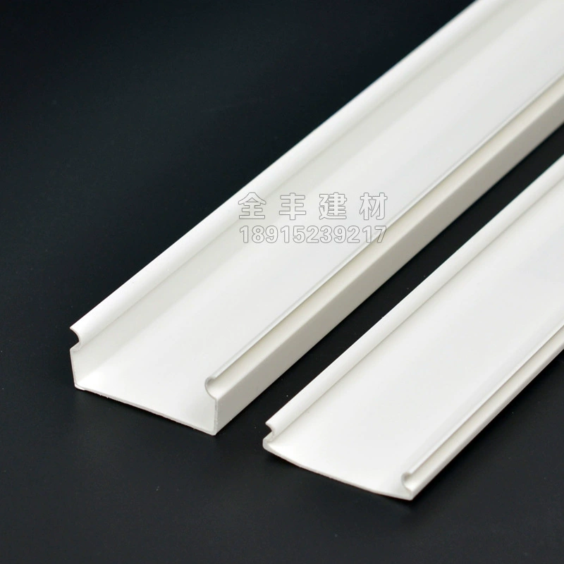 [50*25 Jiangsu type PVC conduit white new material flame retardant for home wall surface exposed wiring plastic square cable channel