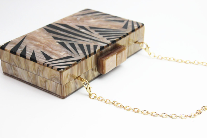 Party Occasion PVC, Arylic Material Geometric Pattern All Seasons Season Apricot Pvc Arylic Geometric Square Evening Bags