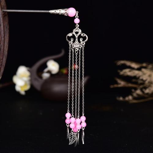 chinese hanfu hair accessory for girls Ancient headdress long tassel hairpin classic ancient Princess hairpin hairpin pan hair lady hairpin step shake