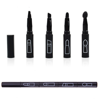 4合1 可拆開便攜帶伸縮 唇刷 眼線 遮瑕 帶蓋 唇筆刷 4in1 化妝刷