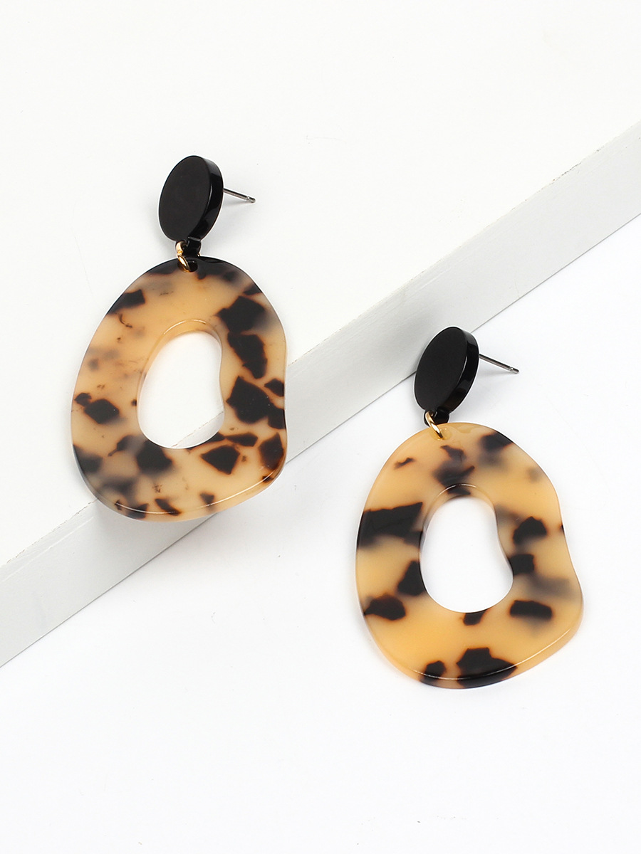 Acetate Plate Exaggerated Earrings display picture 6