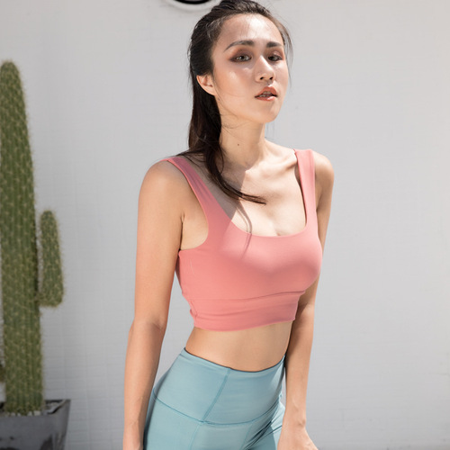 Women's sports bra, push-up shaped yoga vest bra, shockproof running fitness bra