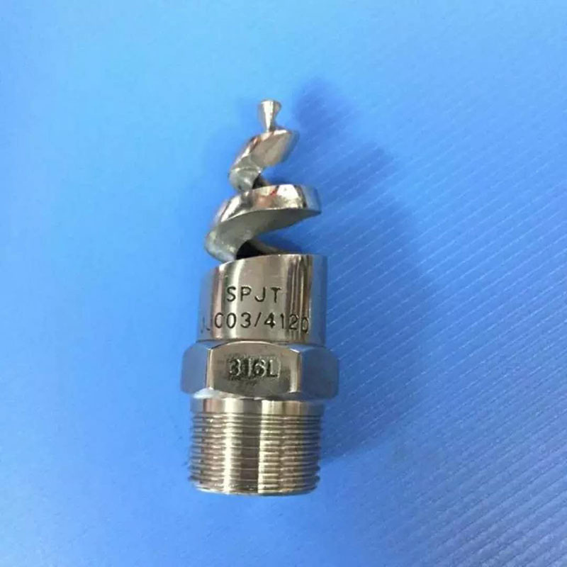 廠家直銷304 316L不鏽鋼 PP螺旋噴嘴脫硫脫硝清洗噴淋頭