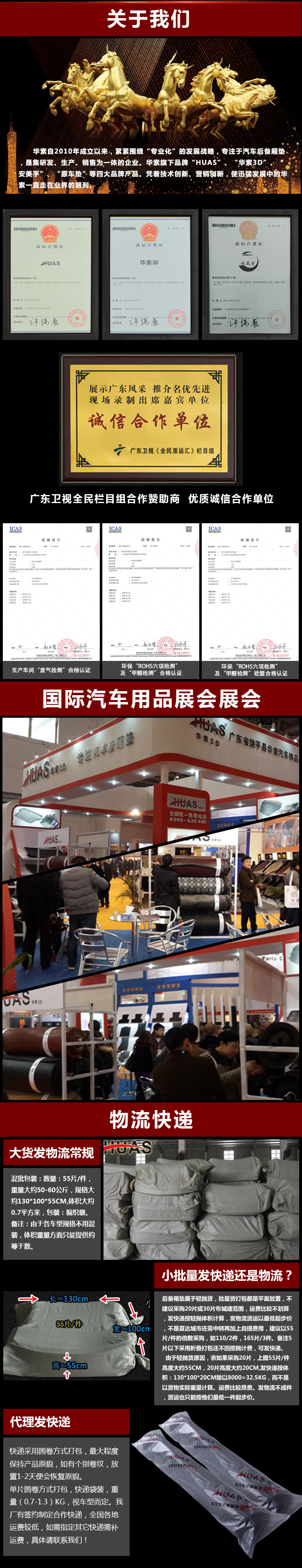 FAW University. Zhongbaolai Golf Mai Sagitar Jetta Lan Tour Song Yue CC Wei Lan 4ID.7 Trunk Mat