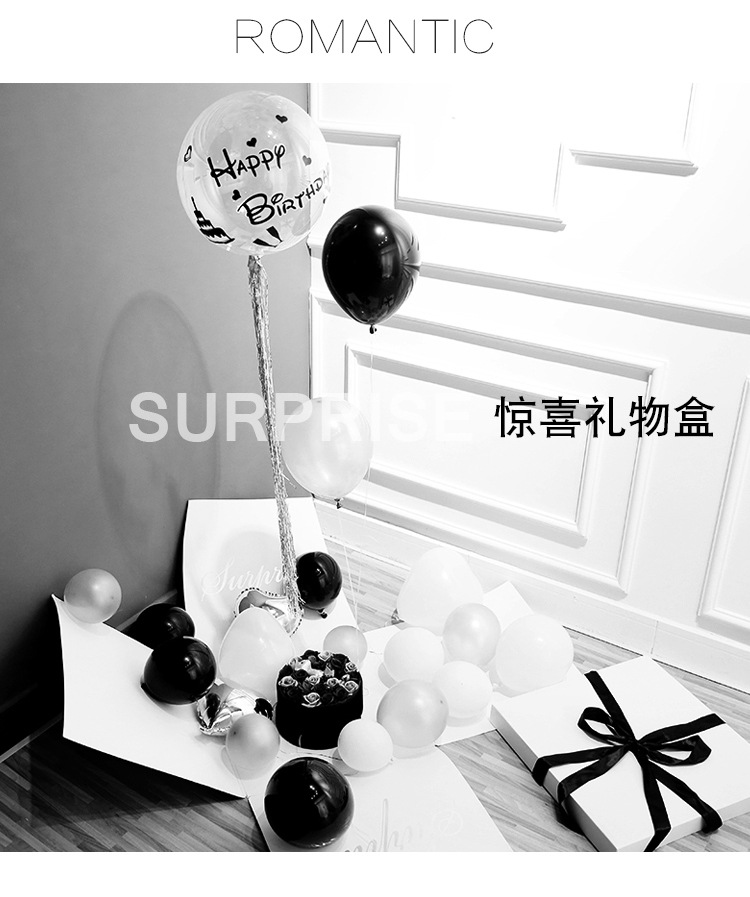 Caja de regalo creativa del Día de San Valentín para novia sorpresa Globo TikTok caja propuesta confesión caja de regalo de cumpleaños