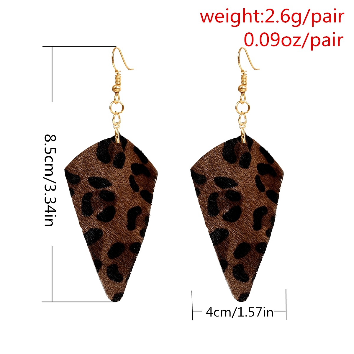 Alloy Fashion Geometric earring(Leopard) NHXR2398-Leopard
