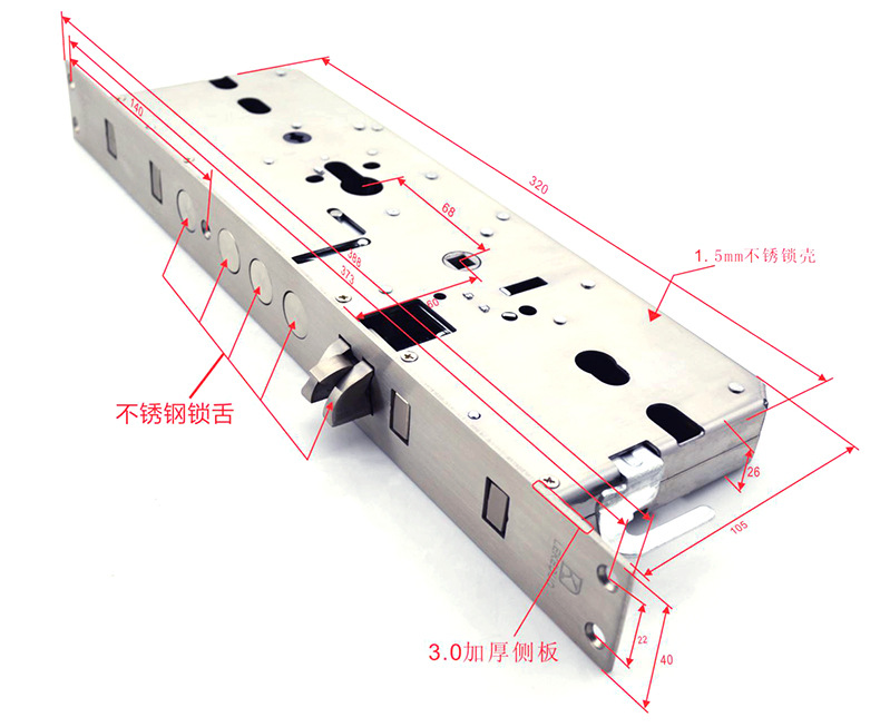 黑将军智能锁 厂家直销家用商用防盗门锌合金刷卡密码滑盖指纹锁